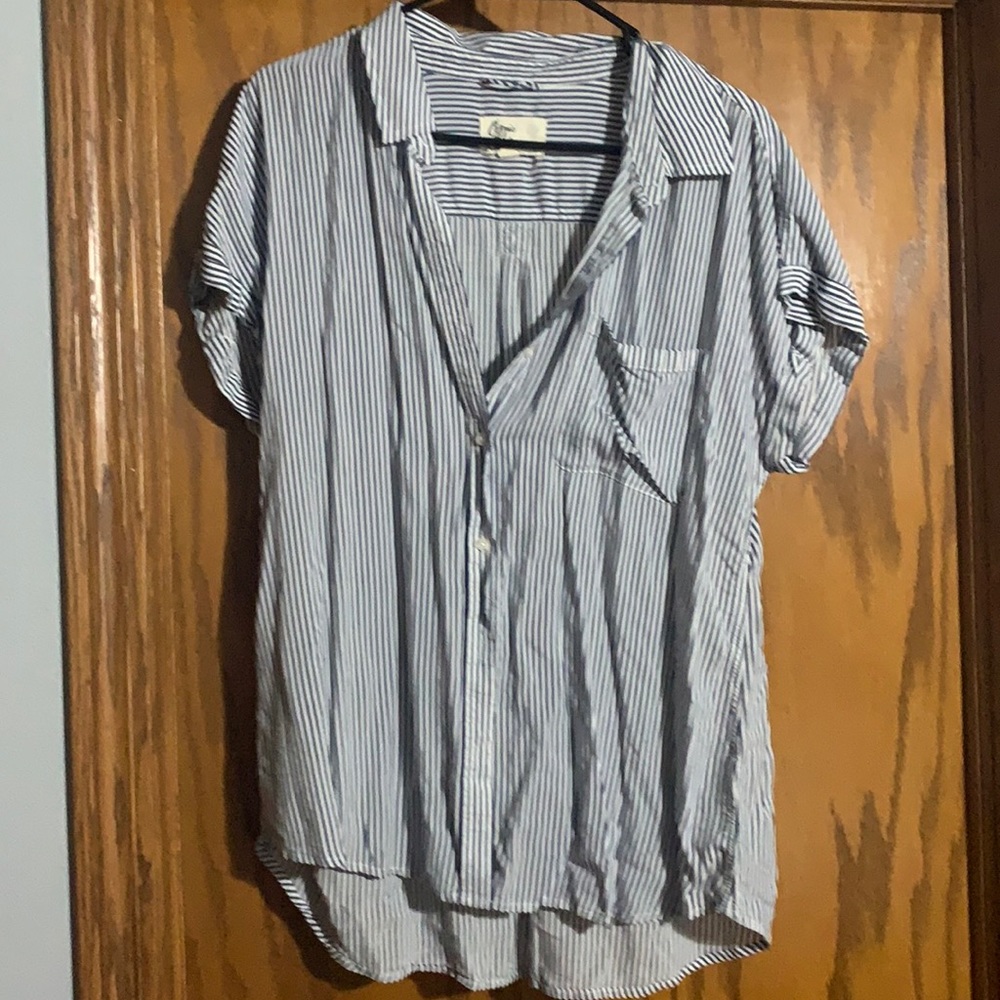 Cosmic Blue Love XL button up